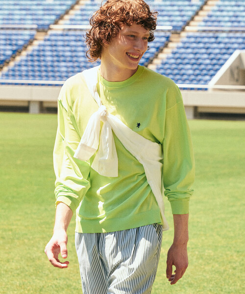 GYMPHLEX(ジムフレックス)の「Gymphlex | ジャージー クルーネックプルオーバー MEN(ニット/セーター・メンズ・ブラック/グリーン系その他・L/M)」の15枚目の写真