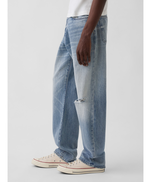 GAP(ギャップ)の「リラックスフィット ストレートデニム(デニムパンツ・メンズ・インディゴブルー・34W 32L/32W 30L/31W 32L/31W 30L/30W 30L/29W 30L/28W 30L/32W 32L/33W 32L/36W 32L)」の3枚目の写真