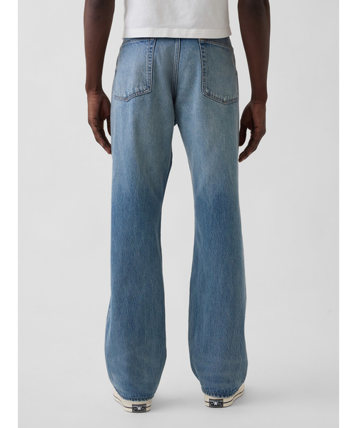 GAP(ギャップ)の「リラックスフィット ストレートデニム(デニムパンツ・メンズ・インディゴブルー・34W 32L/32W 30L/31W 32L/31W 30L/30W 30L/29W 30L/28W 30L/32W 32L/33W 32L/36W 32L)」の4枚目の写真