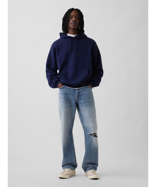 GAP(ギャップ)の「リラックスフィット ストレートデニム(デニムパンツ・メンズ・インディゴブルー・34W 32L/32W 30L/31W 32L/31W 30L/30W 30L/29W 30L/28W 30L/32W 32L/33W 32L/36W 32L)」の2枚目の写真