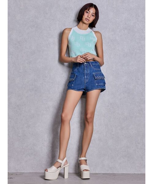 GYDA(ジェイダ)の「アンクルベルトチャンキーサンダル(サンダル・レディース・アイボリー/ブラック/シルバー系その他2・LARGE/MEDIUM/SMALL)」の10枚目の写真