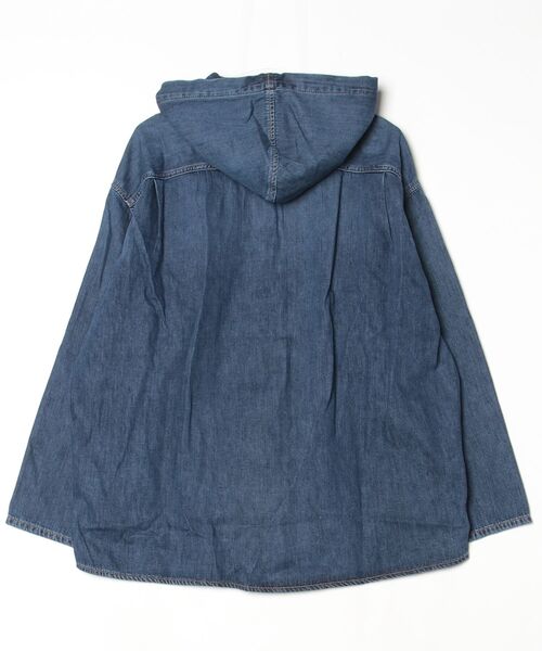 DIESEL（ディーゼル）の「メンズ フーディーシャツ D-DEWNY-HOOD（シャツ/ブラウス・メンズ・ライトインディゴブルー・MEDIUM/SMALL/LARGE/X-SMALL）」の2枚目の写真