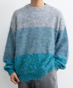 Wool blend gradation knit / ウールブレンドグラデーションニット 