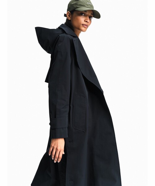 AIGLE（エーグル）の「ロングトレンチコート（トレンチコート・レディース・ベージュ/ブラック・S/M/XS）」の17枚目の写真