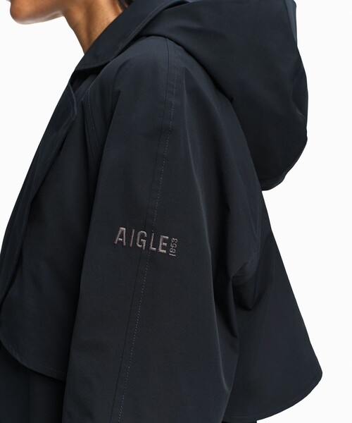 AIGLE（エーグル）の「ロングトレンチコート（トレンチコート・レディース・ベージュ/ブラック・S/M/XS）」の20枚目の写真