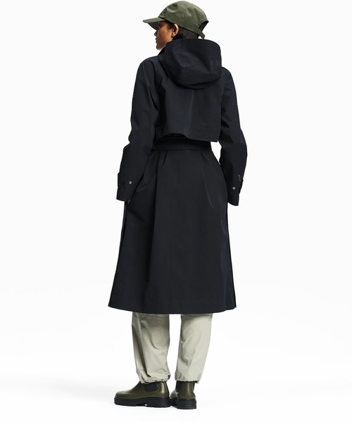 AIGLE（エーグル）の「ロングトレンチコート（トレンチコート・レディース・ベージュ/ブラック・S/M/XS）」の7枚目の写真