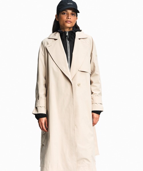 AIGLE（エーグル）の「ロングトレンチコート（トレンチコート・レディース・ベージュ/ブラック・S/M/XS）」の11枚目の写真