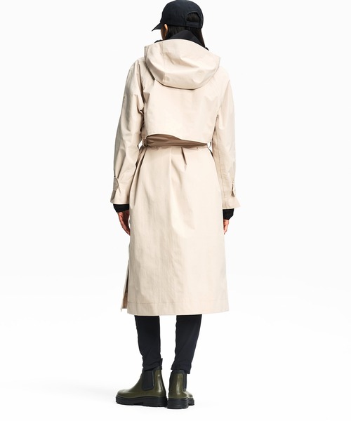 AIGLE（エーグル）の「ロングトレンチコート（トレンチコート・レディース・ベージュ/ブラック・S/M/XS）」の13枚目の写真