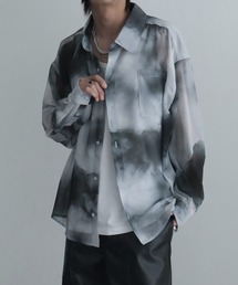 Mesh layered dot shirt / メッシュレイヤードドットシャツ（シャツ
