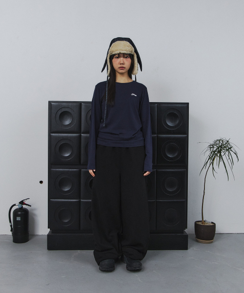 TANSANMAGNESIUM(タンサン マグネシウム)の「ポニーホットフィックスロングスリーブ(ネイビー)(Tシャツ/カットソー・レディース・その他・1/2)」の2枚目の写真