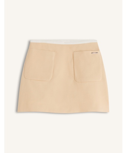 Maison Kitsune(メゾンキツネ)の「PATCH POCKET MINI SKIRT(スカート・レディース・ライトベージュ・34/36/38)」の1枚目の写真