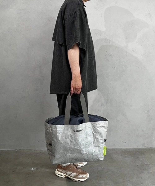 WEEKEND(ER)（ウィークエンダー）の「WEEKEND(ER) ウィークエンダー COOLBAG/GROCERY（トートバッグ・メンズ・グレー/ナチュラル・FREE）」の15枚目の写真