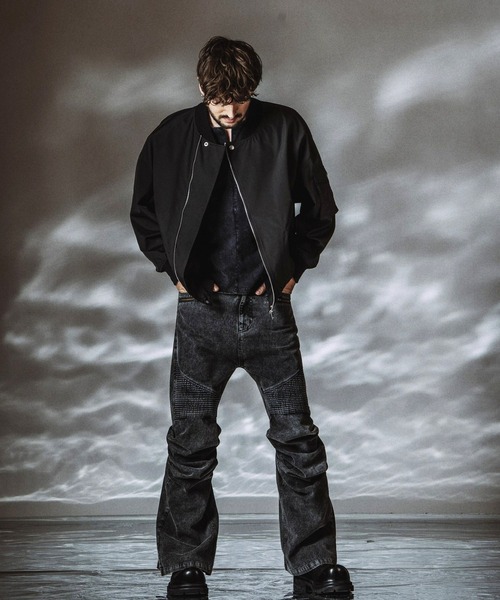 NO ID.（ノーアイディ）の「【NO ID.】Langwid Riders Pants / ラングウィッドライダースパンツ（その他パンツ・メンズ・ブラック/グレー・2/1）」の13枚目の写真