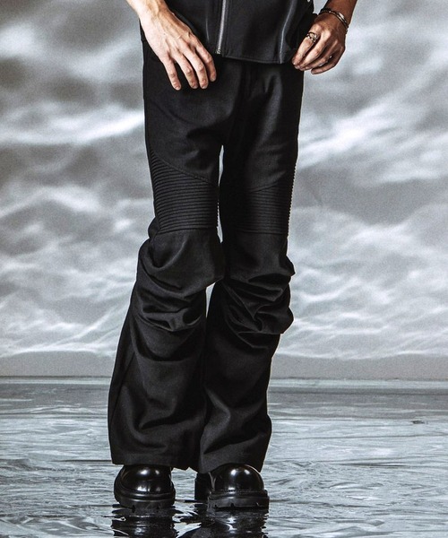 NO ID.（ノーアイディ）の「【NO ID.】Langwid Riders Pants / ラングウィッドライダースパンツ（その他パンツ・メンズ・ブラック/グレー・2/1）」の14枚目の写真