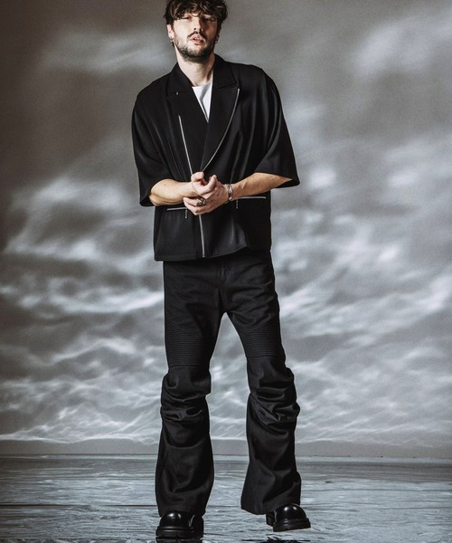 NO ID.（ノーアイディ）の「【NO ID.】Langwid Riders Pants / ラングウィッドライダースパンツ（その他パンツ・メンズ・ブラック/グレー・2/1）」の18枚目の写真