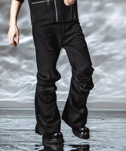 NO ID.（ノーアイディ）の「【NO ID.】Langwid Riders Pants / ラングウィッドライダースパンツ（その他パンツ・メンズ・ブラック/グレー・2/1）」の15枚目の写真