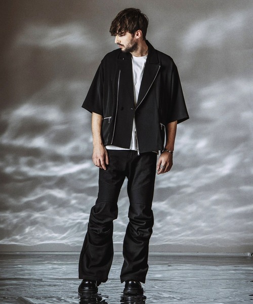 NO ID.（ノーアイディ）の「【NO ID.】Langwid Riders Pants / ラングウィッドライダースパンツ（その他パンツ・メンズ・ブラック/グレー・2/1）」の19枚目の写真