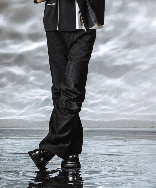 NO ID.（ノーアイディ）の「【NO ID.】Langwid Riders Pants / ラングウィッドライダースパンツ（その他パンツ・メンズ・ブラック/グレー・2/1）」の16枚目の写真