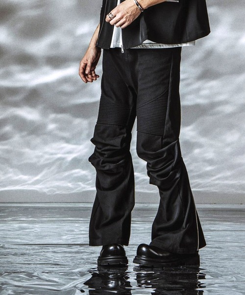 NO ID.（ノーアイディ）の「【NO ID.】Langwid Riders Pants / ラングウィッドライダースパンツ（その他パンツ・メンズ・ブラック/グレー・2/1）」の22枚目の写真