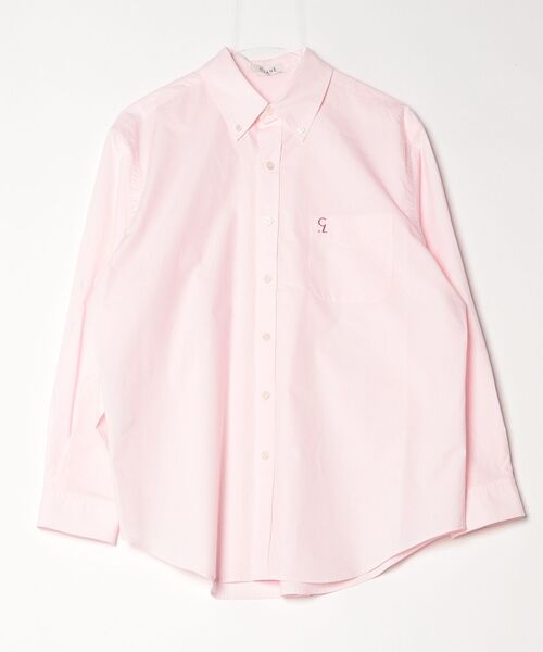 CLANE（クラネ）の「LOGO BUTTON-DOWN BASIC SHIRTS（シャツ/ブラウス・メンズ・ピンク/ホワイト・2）」の2枚目の写真
