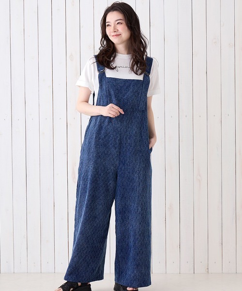 チチカカ（チチカカ）の「Shanti Shanti インディゴサロペットパンツ【WEB限定】（サロペット/オーバーオール・レディース・インディゴブルー・FREE）」の4枚目の写真