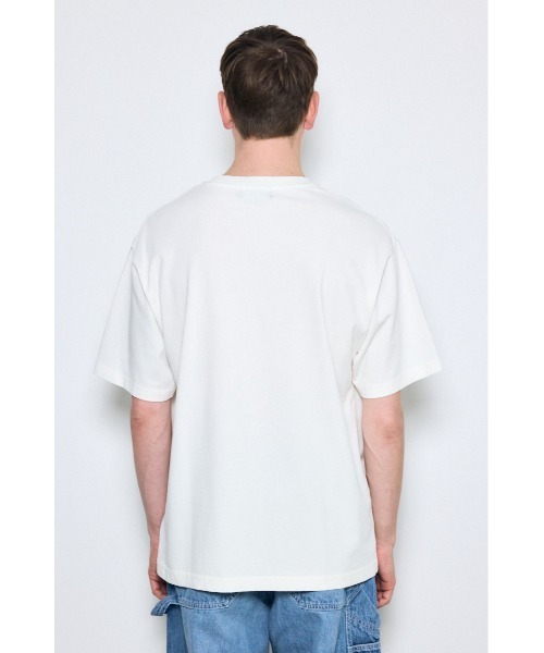AZUL by moussy（アズールバイマウジー）の「tired of your shit Tシャツ（Tシャツ/カットソー・メンズ・ホワイト/ライトブルー/ブラック/グレー・LARGE/MEDIUM/SMALL）」の11枚目の写真