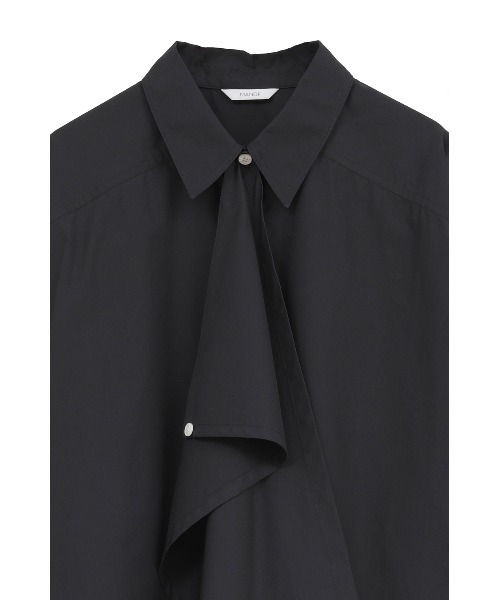 MANOF(マノフ)の「TIE OVER SHIRT(シャツ/ブラウス・レディース・ホワイト/ブラック/ブルー・M/S)」の4枚目の写真