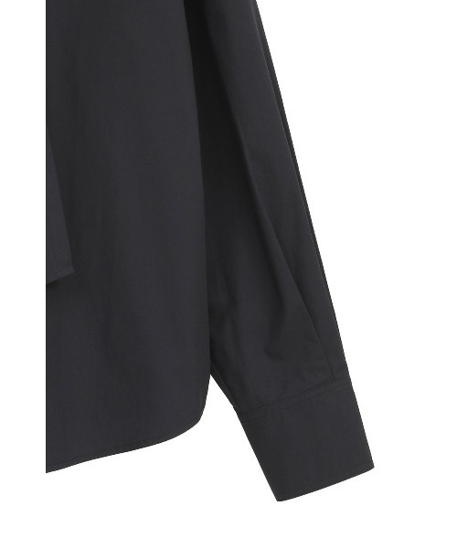 MANOF(マノフ)の「TIE OVER SHIRT(シャツ/ブラウス・レディース・ホワイト/ブラック/ブルー・M/S)」の5枚目の写真