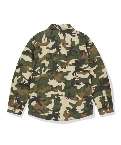 WKNDRS(ウィーキャンドース)の「VINTAGE WASHED SHIRT (CAMO)(シャツ/ブラウス・レディース・その他・MEDIUM/LARGE/X-LARGE)」の2枚目の写真