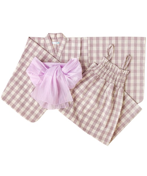 Catherine Cottage(キャサリンコテージ)の「2WAYセパレート浴衣セット【ZOZO限定先行予約受付中】(浴衣・キッズ・ピンク系5/ブラック系3/サックスブルー系/ブルーパープル/ネイビー系1/ベージュ系9/ダークネイビー/ブルー系5/グリーン×ピンク/オレンジ系6/ピンク系6/ネイビー系2/ライラック系9/レッド系9/モーブ系6/ブラック系/ミント/ピンク系2/ピンク系1/ブラック系9/ブルー系6/ネイビー系5/ライラック系1/ホワイト×ブルー/ブラック/ライトブルー・M/S/XS/L)」の20枚目の写真