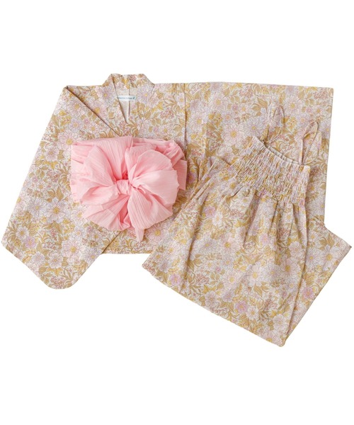 Catherine Cottage(キャサリンコテージ)の「2WAYセパレート浴衣セット【ZOZO限定先行予約受付中】(浴衣・キッズ・ピンク系5/ブラック系3/サックスブルー系/ブルーパープル/ネイビー系1/ベージュ系9/ダークネイビー/ブルー系5/グリーン×ピンク/オレンジ系6/ピンク系6/ネイビー系2/ライラック系9/レッド系9/モーブ系6/ブラック系/ミント/ピンク系2/ピンク系1/ブラック系9/ブルー系6/ネイビー系5/ライラック系1/ホワイト×ブルー/ブラック/ライトブルー・M/S/XS/L)」の9枚目の写真