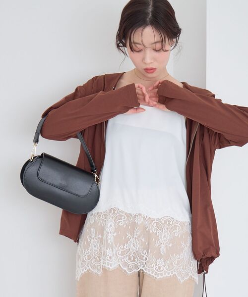 le.coeur blanc（ルクールブラン）の「《WEB限定アイテム》UVカットパーカー（パーカー・レディース・カーキオリーブ/ブラック/ライトグレー/ブラウン・38）」の9枚目の写真