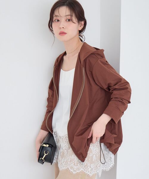 le.coeur blanc（ルクールブラン）の「《WEB限定アイテム》UVカットパーカー（パーカー・レディース・カーキオリーブ/ブラック/ライトグレー/ブラウン・38）」の11枚目の写真