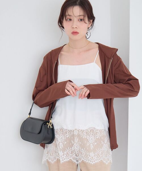 le.coeur blanc（ルクールブラン）の「《WEB限定アイテム》UVカットパーカー（パーカー・レディース・カーキオリーブ/ブラック/ライトグレー/ブラウン・38）」の13枚目の写真