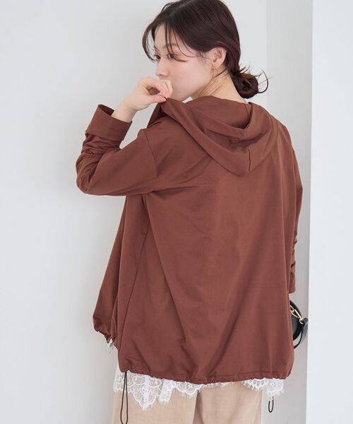 le.coeur blanc（ルクールブラン）の「《WEB限定アイテム》UVカットパーカー（パーカー・レディース・カーキオリーブ/ブラック/ライトグレー/ブラウン・38）」の14枚目の写真