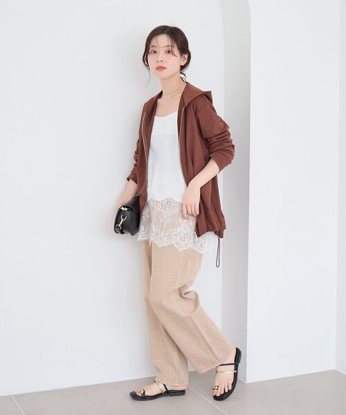 le.coeur blanc（ルクールブラン）の「《WEB限定アイテム》UVカットパーカー（パーカー・レディース・カーキオリーブ/ブラック/ライトグレー/ブラウン・38）」の18枚目の写真