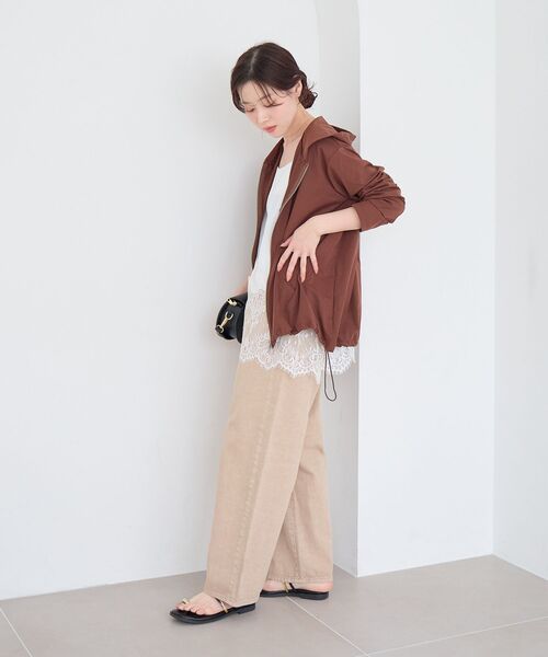 le.coeur blanc（ルクールブラン）の「《WEB限定アイテム》UVカットパーカー（パーカー・レディース・カーキオリーブ/ブラック/ライトグレー/ブラウン・38）」の19枚目の写真