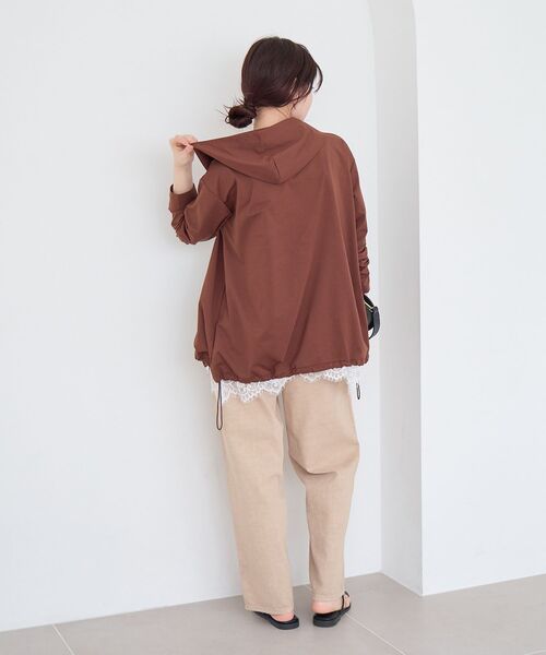 le.coeur blanc（ルクールブラン）の「《WEB限定アイテム》UVカットパーカー（パーカー・レディース・カーキオリーブ/ブラック/ライトグレー/ブラウン・38）」の22枚目の写真