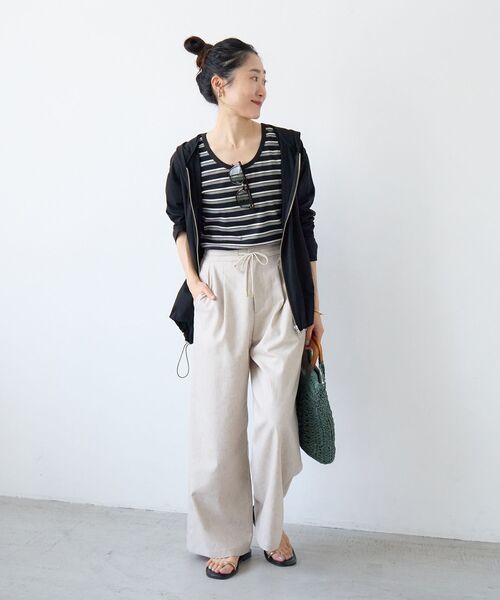 le.coeur blanc（ルクールブラン）の「《WEB限定アイテム》UVカットパーカー（パーカー・レディース・カーキオリーブ/ブラック/ライトグレー/ブラウン・38）」の5枚目の写真