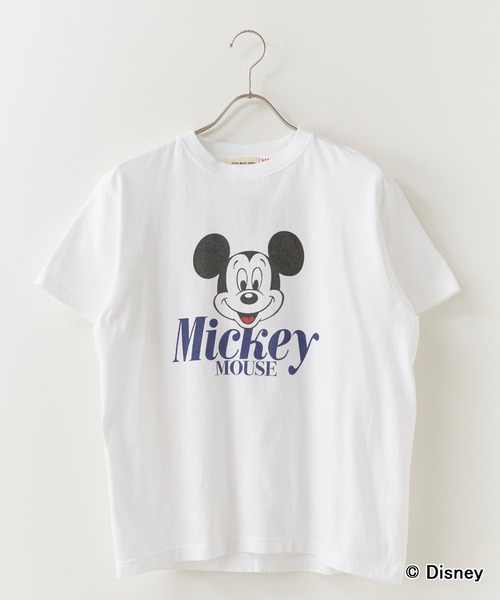 GOOD ROCK SPEED（グッドロックスピード）の「GOOD ROCK SPEED/グッドロックスピード / Disney / MickeyMouse / ピグメント加工プリントデザイン クルーネックTシャツ2026年春夏（Tシャツ/カットソー・メンズ・ホワイト/ブラウン・S/M/L）」の19枚目の写真
