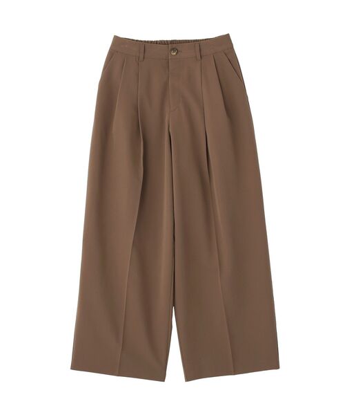 CRAFT STANDARD BOUTIQUE（クラフトスタンダードブティック）の「タックイージーワイドパンツ（その他パンツ・レディース・ブラウン/杢グレー/ライトベージュ・M/L）」の10枚目の写真