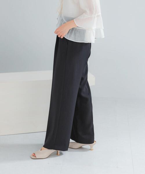 URBAN RESEARCH ROSSO WOMEN（アーバンリサーチ　ロッソ）の「DONEEYU　ダブルクロスワイドパンツ（その他パンツ・レディース・オフホワイト/ブラック・36/38）」の18枚目の写真