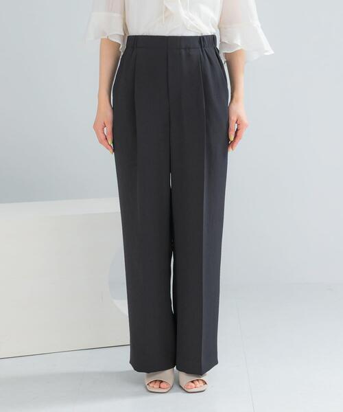 URBAN RESEARCH ROSSO WOMEN（アーバンリサーチ　ロッソ）の「DONEEYU　ダブルクロスワイドパンツ（その他パンツ・レディース・オフホワイト/ブラック・36/38）」の21枚目の写真