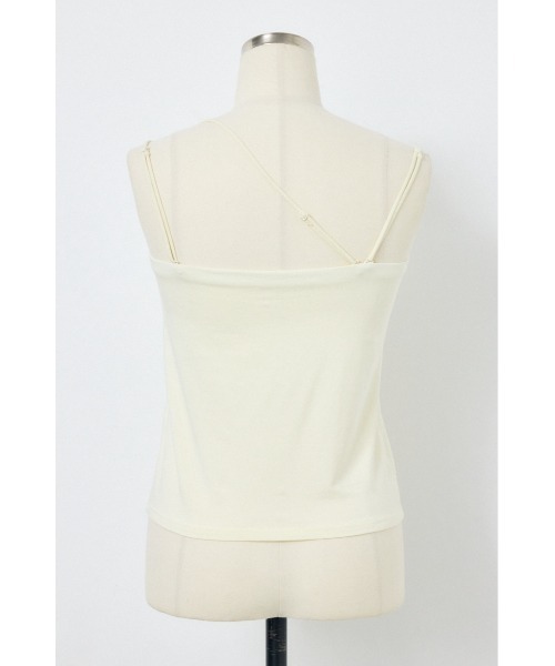 AZUL by moussy（アズールバイマウジー）の「カップ付きチューブトップ(レギュラー)（キャミソール・レディース・オフホワイト/ブラウン/ライム/ブラック・MEDIUM/SMALL）」の5枚目の写真
