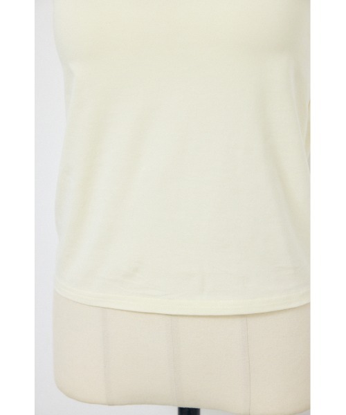 AZUL by moussy（アズールバイマウジー）の「カップ付きチューブトップ(レギュラー)（キャミソール・レディース・オフホワイト/ブラウン/ライム/ブラック・MEDIUM/SMALL）」の8枚目の写真