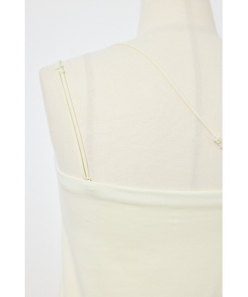 AZUL by moussy（アズールバイマウジー）の「カップ付きチューブトップ(レギュラー)（キャミソール・レディース・オフホワイト/ブラウン/ライム/ブラック・MEDIUM/SMALL）」の10枚目の写真