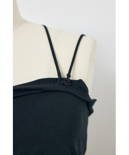 AZUL by moussy（アズールバイマウジー）の「カップ付きチューブトップ(レギュラー)（キャミソール・レディース・オフホワイト/ブラウン/ライム/ブラック・MEDIUM/SMALL）」の20枚目の写真