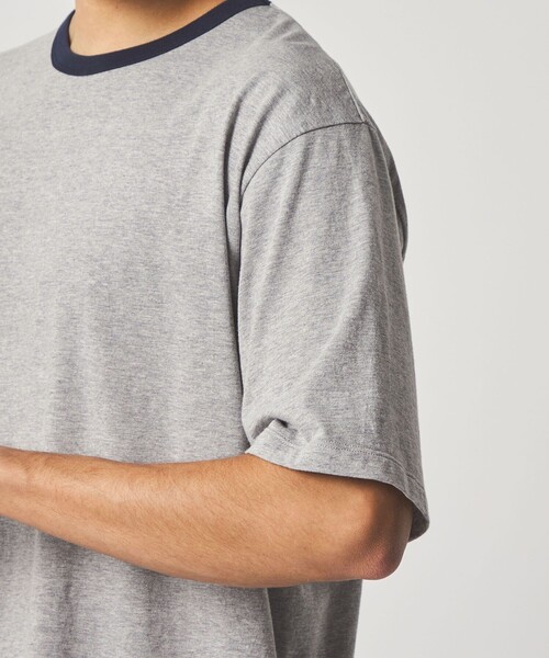 Steven Alan（スティーブンアラン）の「＜Steven Alan＞ リンガー クルーネック Tシャツ NARROW（Tシャツ/カットソー・メンズ・ダークブラウン/グレー系・XL/L/M/S）」の5枚目の写真