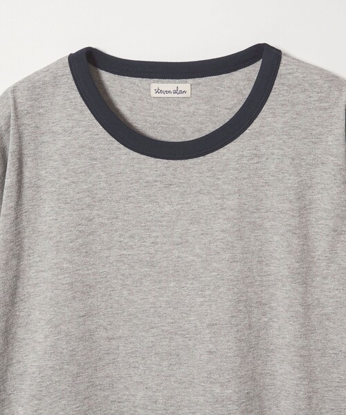 Steven Alan（スティーブンアラン）の「＜Steven Alan＞ リンガー クルーネック Tシャツ NARROW（Tシャツ/カットソー・メンズ・ダークブラウン/グレー系・XL/L/M/S）」の9枚目の写真