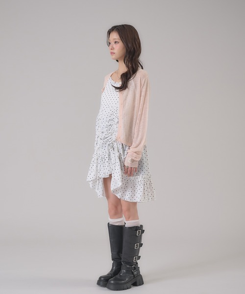 apres jour mignon(アプレジュールミニョン)の「アイレットシアーカーディガン(カーディガン/ボレロ・レディース・アイボリー/ピンク/ネイビー・フリー/LARGE)」の12枚目の写真